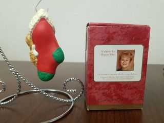 HALLMARK Keepsake Ornament 2001 MOM AND DAD 2 Cats in a Christmas Stocking 3