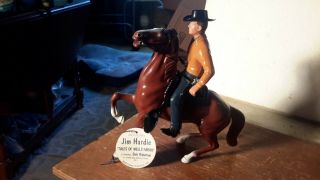 Hartland " Jim Hardy " Of Wells Fargo On Htf " Mane Down " Horse Western Model