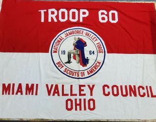 1964 Boy Scout National Jamboree Valley Forge Miami Valley Ohio Council Flag
