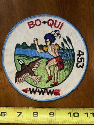 Bo Qui Lodge 453 J1 First Jacket Patch Iowa Merged 1969 Oa Flap Bsa Boy Scout Ia