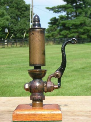 Rare 1 1/4 " Diameter Steam Whistle With Built In Valve / Traction Engine