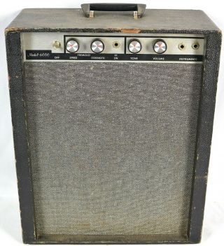 Vintage Montgomery Ward Airline Model 6000 Guitar Tube Combo Amplifier Amp