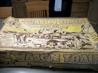 Vintage Marx Wagon Train Playset Box 4888 Series 5000 Poor