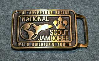Bsa Belt Buckle…1989 National Scout Jamboree…max Silber Limited Issue