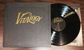 Vintage Rock Lp Pearl Jam Vitalogy 1994 Epic First Pressing,  Embossed G/f,  Inner