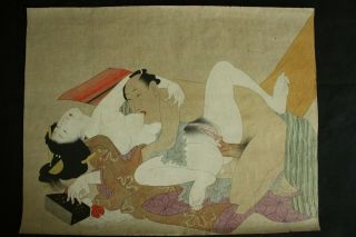 Japanese Erotic Shunga Erotic Painting Print