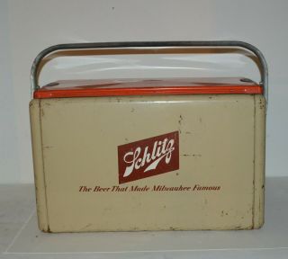 Vintage 1950s Schlitz Beer Cooler Wirth Tray