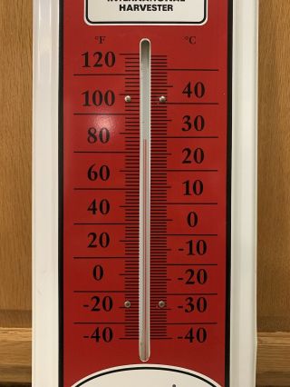 Vintage International Harvester Thermometer Tractor Metal Sign Farm Wall Decor 1 3