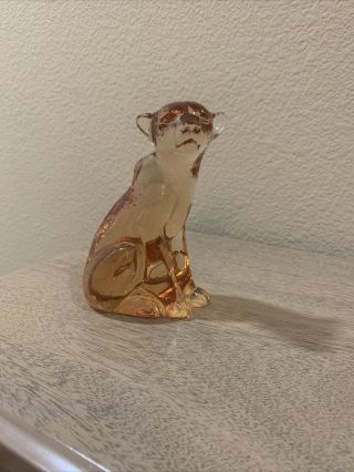 Unique Wwf Kosta Boda “cheetah” Figurine By Paul Hoff - Signed.  Limited Edition
