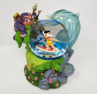 Disney - Lilo & Stitch Musical Snow Globe - Surfing - Dr Jumba Pleakley -