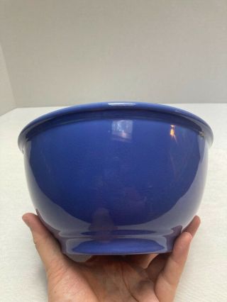 Vintage Homer Laughlin Harlequin Mauve Blue 8 " Kitchen Kraft Mixing Bowl Rare