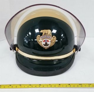 Q37 Vintage Los Angeles County California Sheriff Motorcycle Helmet