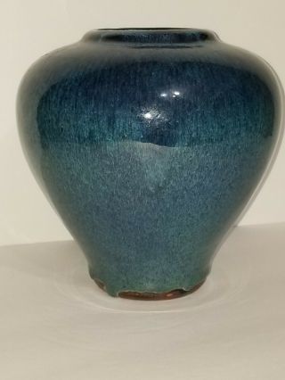 Antique Chinese Famble Glazed Sang De Boeuf Vase