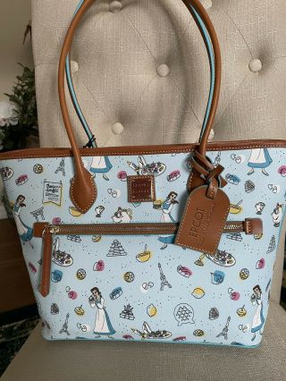Disney Dooney Epcot Food And Wine Festival 2021 Tote Belle,  Chip,  Ms Potts Nwt