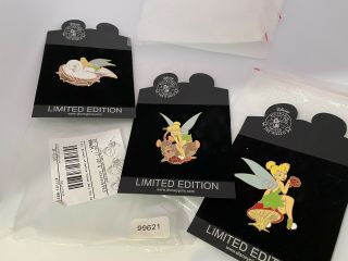 Disney 3pc Wonders Of Nature Tinkerbell Pin Set In Package From Disney