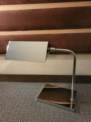 Rare Vtg Mid Century Koch & Lowy? Von Nessen Style Chrome Dimming Table Lamp Gvc