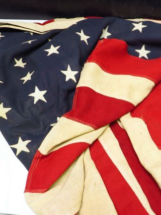 Antique/vintage 48 Stars American Flag Hand Sewn 4 
