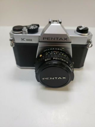 Vintage Pentax K1000 Camera 35 Mm Slr.