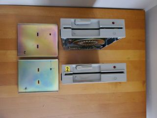 2 Vintage Ibm 5.  25 " Floppy Diskette Drives Yd - 580 320/360kb Type 1355,  Plates