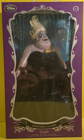 Disney Store Ursula From The Little Mermaid Le Doll 1 Of 2000 Bnib