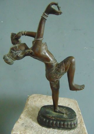 Antique Indian Bronze Sculpture Of A Hindu Goddess
