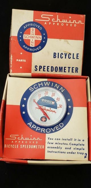 Schwinn Sting - Ray Speedometer Complete 26 " Stewart - Warner 1960s Bicycle Bike Kit
