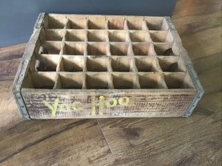 Vintage Yoohoo Yoo Hoo Wood Crate Chocolate Drink Advertising Sign 1962 NJ 3
