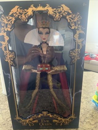 Disney Store Limited Edition Snow White Evil Queen 17” Doll 1696 Of 4000