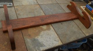 Vintage Winchester Wooden 2 Gun Rack Rifle Two 9422 Xtr