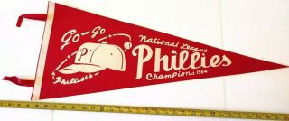 Philadelphia Phillies Go - Go National League Champions 1964 Pennant 29 " {d162}