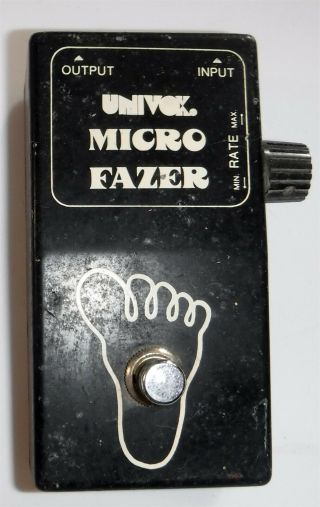 Vintage Univox Micro Fazer Effect Pedal Phaser