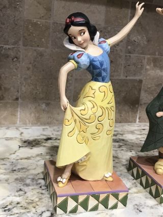 Jim Shore Disney Showcase Snow White & Dopey Dancing Partners 4031494 4