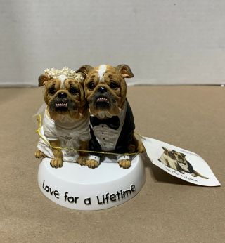 Westland Giftware Zelda Wisdom Love For A Lifetime Bulldog Wedding Figurine 4867