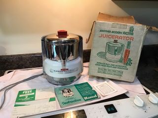 Vintage Acme Supreme Juicerator Model 6001 W/box & Instructions