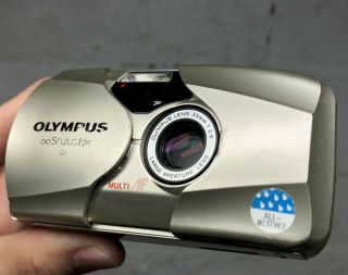 VTG Olympus Stylus Epic DLX (Mju ii) Film Camera 35mm f/2.  8 Lens 2