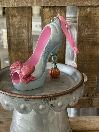 Disney Parks Shoe Ornament Cinderella Fairy Godmother  Nwt - Discontinued