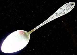 RARE 1955 (DATED 1954) DISNEYLAND OPENING DAY STERLING SOUVENIR SPOON 2