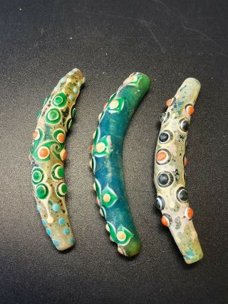 China Dragonfly Eyes Glass Beads Amulet Colored Glaze Pipe Beads Pendant