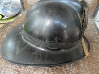 Vintage 1940 ' s Yonkers N.  Y Fire Aux Fireman ' s Firefighting Helmet MSA Skullgard 3