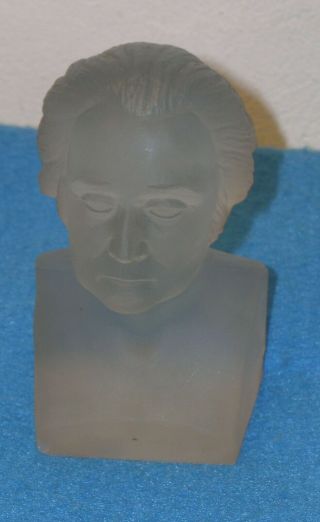 1876 Centennial Exhibition Gillinder Frosted Glass Bust Of George Washington