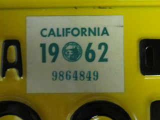 1956 California PP IN TRIANGLE Press License Plate EUC 2