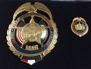 2005 Bush Presidential Inaugural Badge Set Alexandria Sheriff 