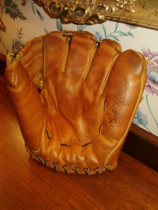 Vtg 1941 Sears J C Higgins Model 1638 Baseball Glove Bob Feller Sig.