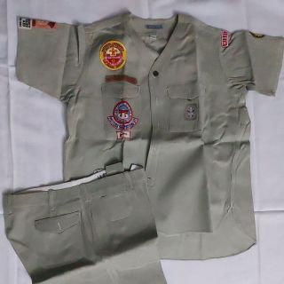 Rare Vtg Bsj Bsa Boy Scouts Of America Uniform Shirt Patches Eagle Motosu Etc