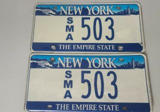 Obsolete York State Magistrates Association License Plate Sma 503