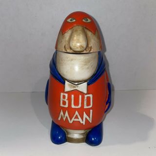 Vintage 1975 Cs - 1 Bud Man Budman Beer Stein Ceramarte Brazil Solid Head