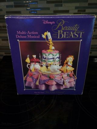 Enesco Disney Beauty And The Beast Multi - action Deluxe Musical.  BNIB 2