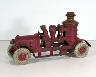 1920s Cast Iron Fire Engine / Fire Pumper Truck 10 " By Kenton In Paint