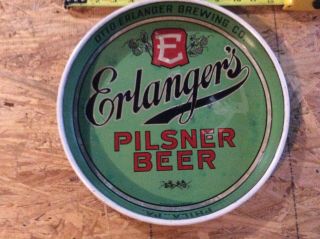 Vintage And Rare Erlanger’s Pilsner Beer Tray Philadelphia