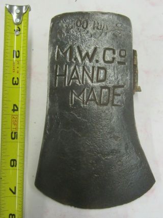 Vintage Marshall Wells Axe Head,  M.  W.  Co Hand Made,  4lbs.